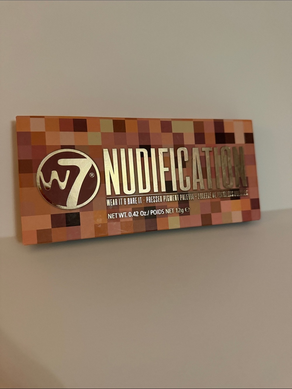 W7 Nudification Eyeshadow Palette — Peach & Brown Neutral Shades Brand New